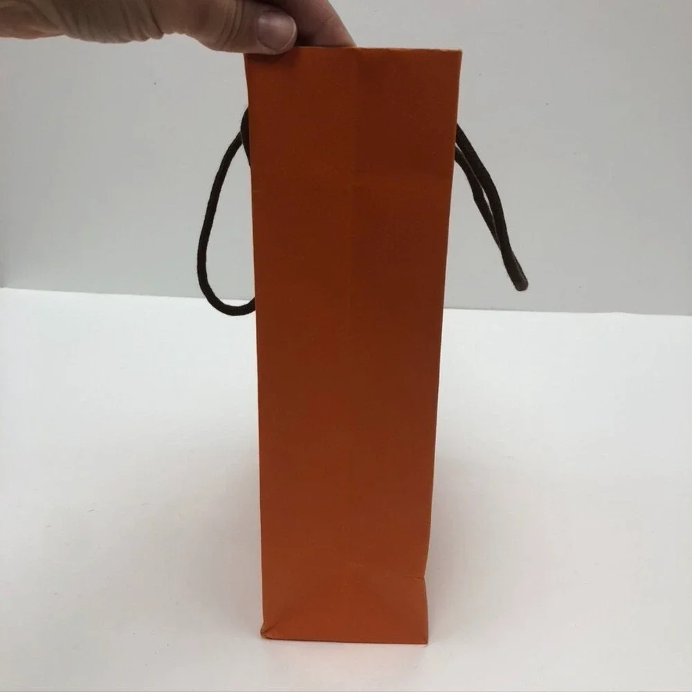 Hermes Authentic Orange‎ Paper Shopping Bag Gift Medium Rectangle 8.25x11.5x3.25